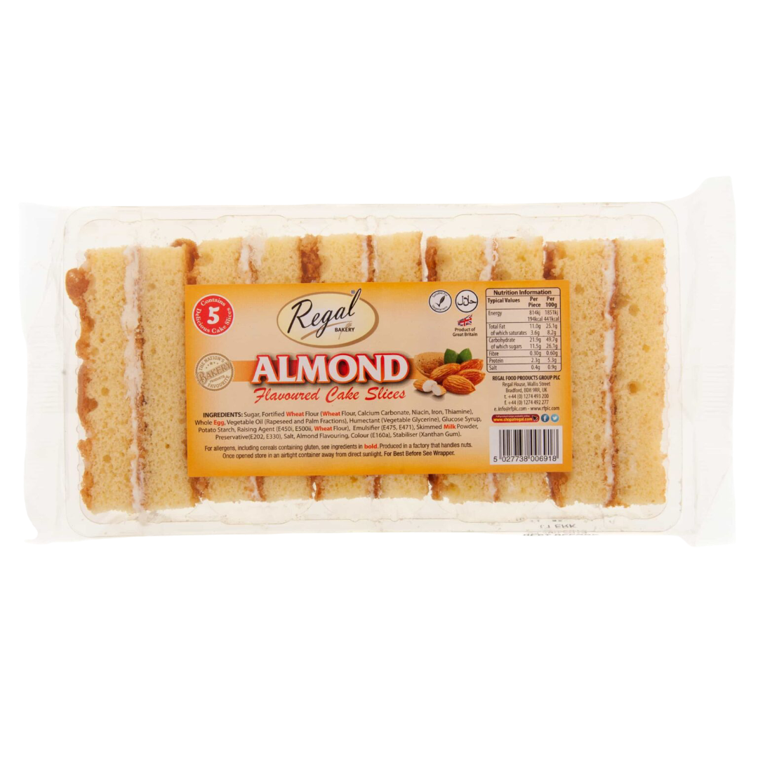 Regal Almond Cake Slices 11x5pk UNIT PRICE £1 (RSP £1.49 POR 33%)