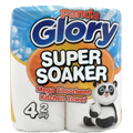 Panda Glory Super Soaker Kitchen Towel 2ply 4pk