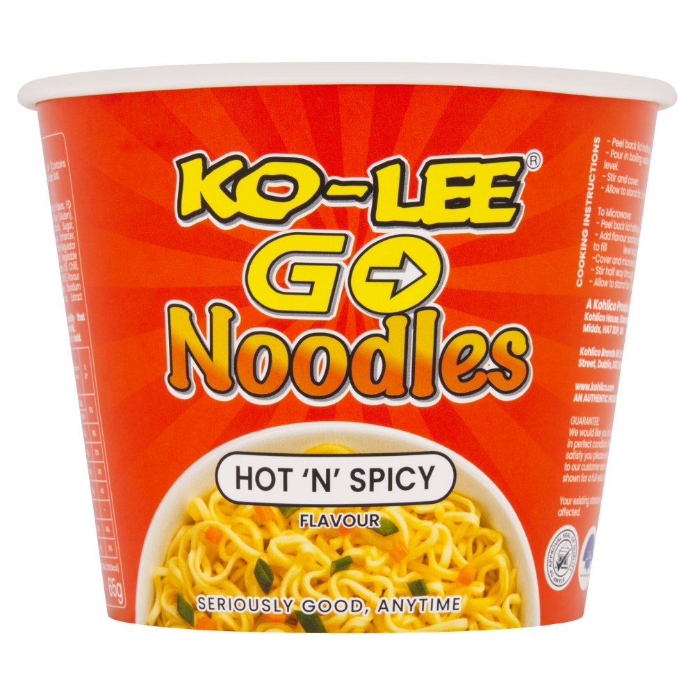 Ko-Lee Go Hot 'N' Spicy Flavour Noodles 65g