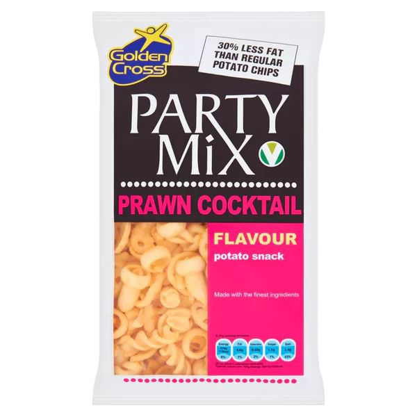 Golden Cross Party Mix Prawn Cocktail Flavour Potato Snack 12x125g