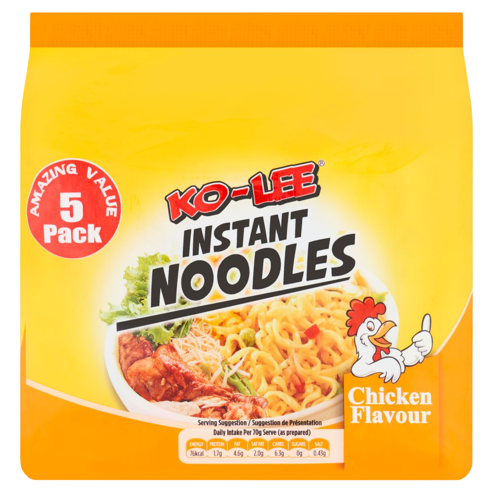 Ko-Lee Chicken Flavour Instant Noodles 5x70g