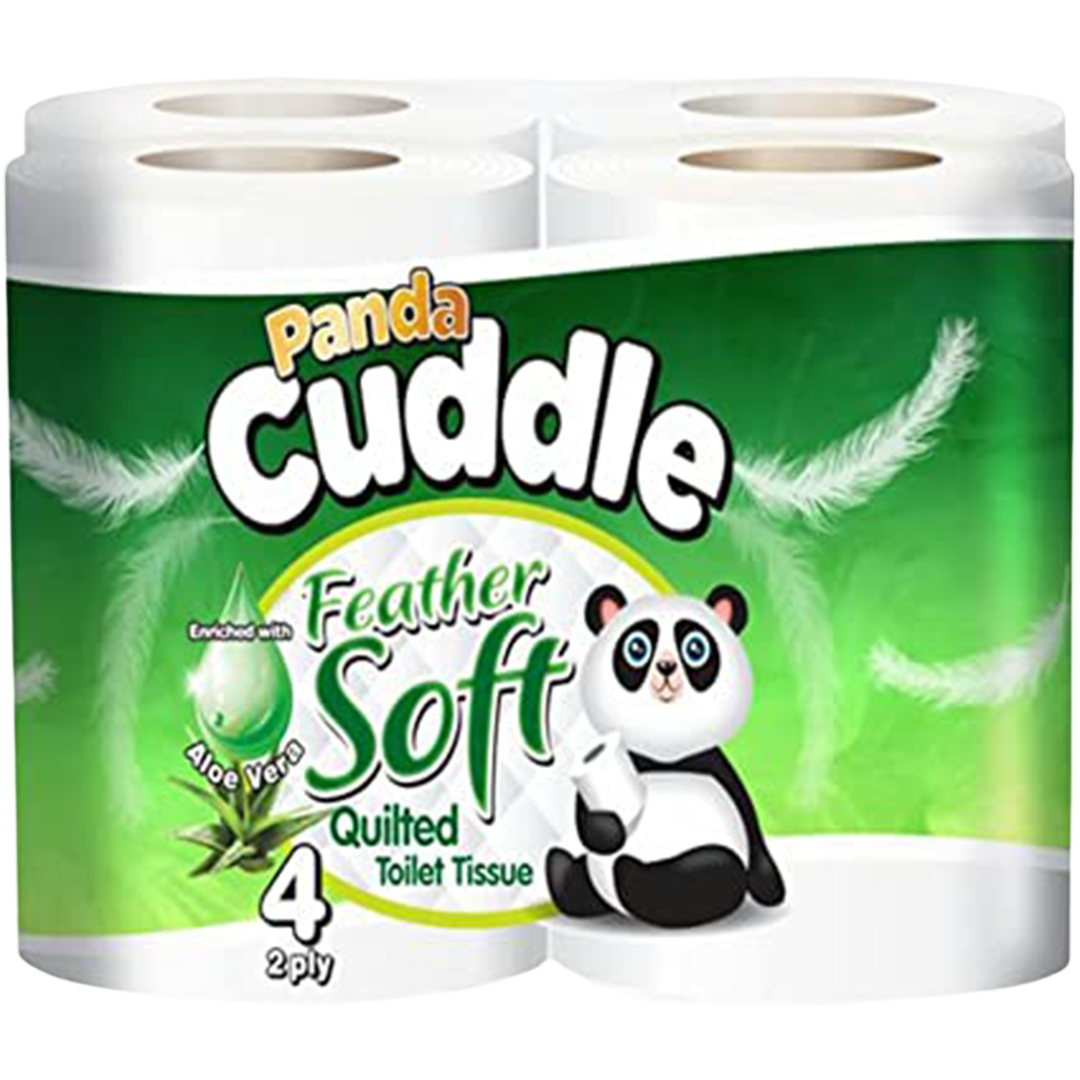 Panda Cuddle Feather Soft 4 Quilted Toilet Tissue 2ply