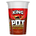 King Pot Noodle Beef & Tomato 12x114g UNIT PRICE £1 (RSP £1.50 POR 33%)