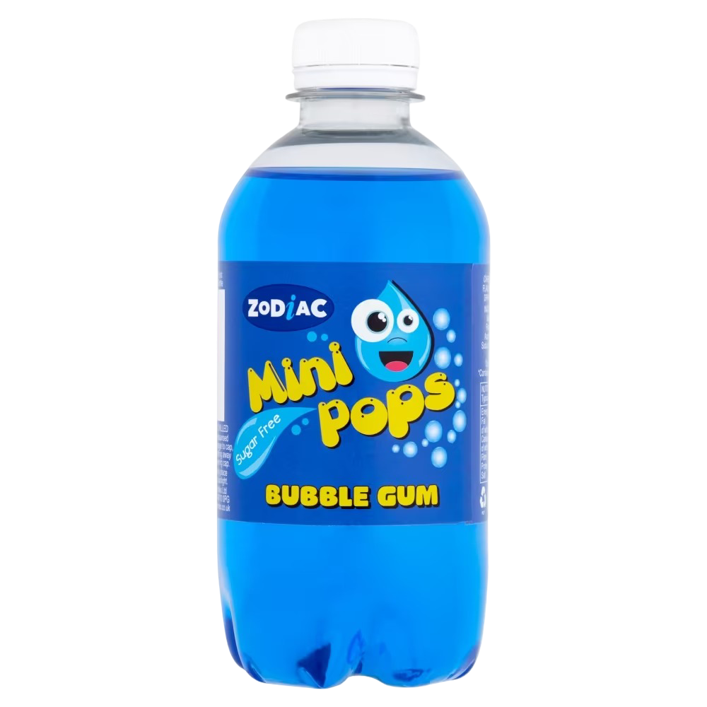 Zodiac Mini Pops Bubblegum 6x330ml UNIT PRICE £1.15 (RSP £1.99 POR 30%)