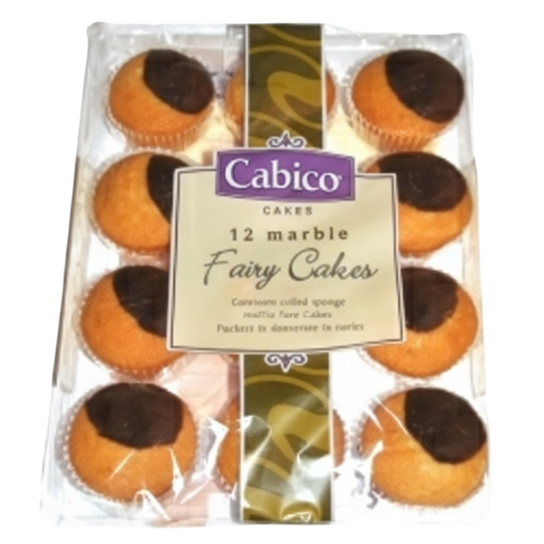 Cabico 12 Marble Fairy Cakes 14x280g UNIT PRICE £1.14 (RSP £1.79 POR 36%)