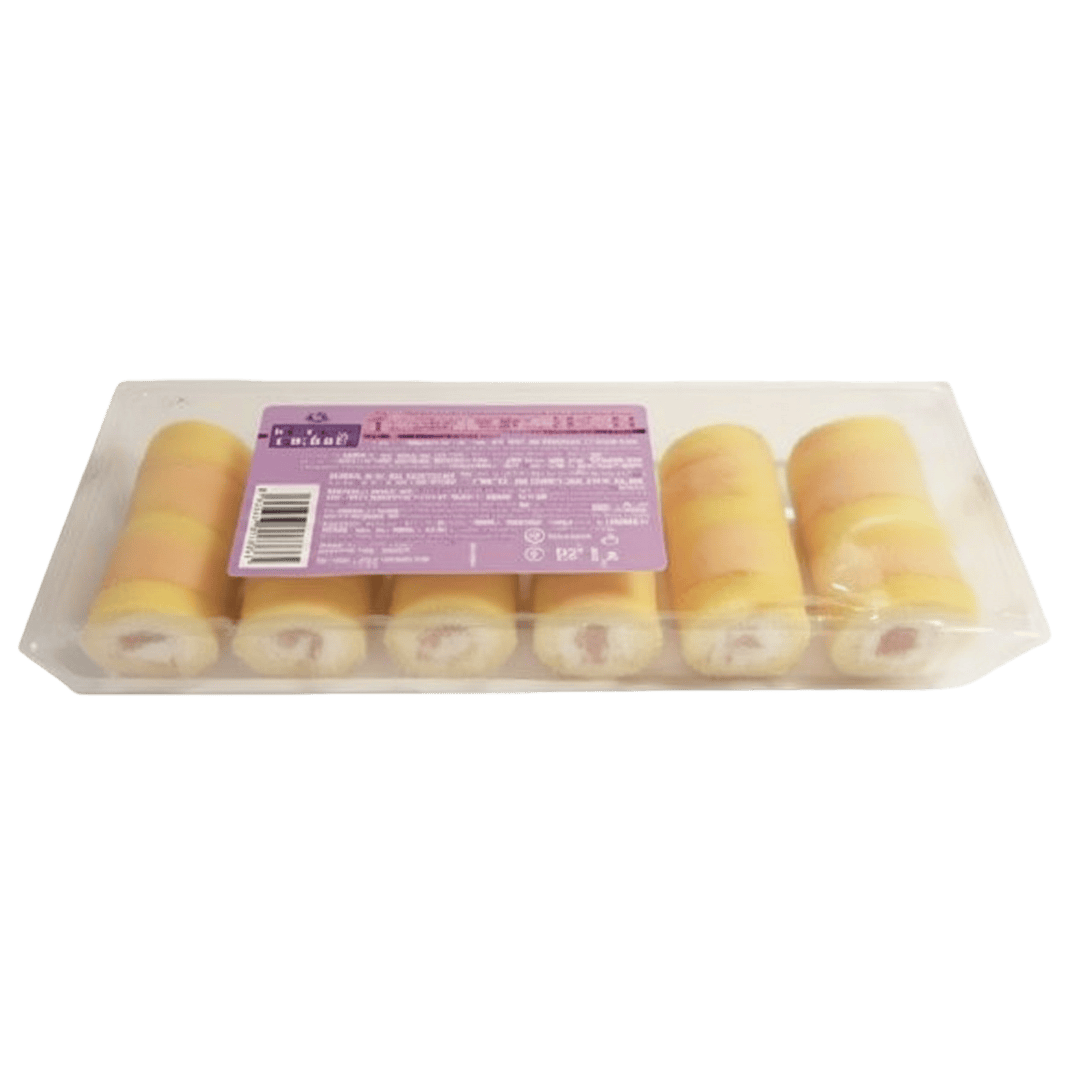 Cabico 6 Strawberry Mini Rolls 12x150g UNIT PRICE £1.08 (RSP £1.79 POR 40%)