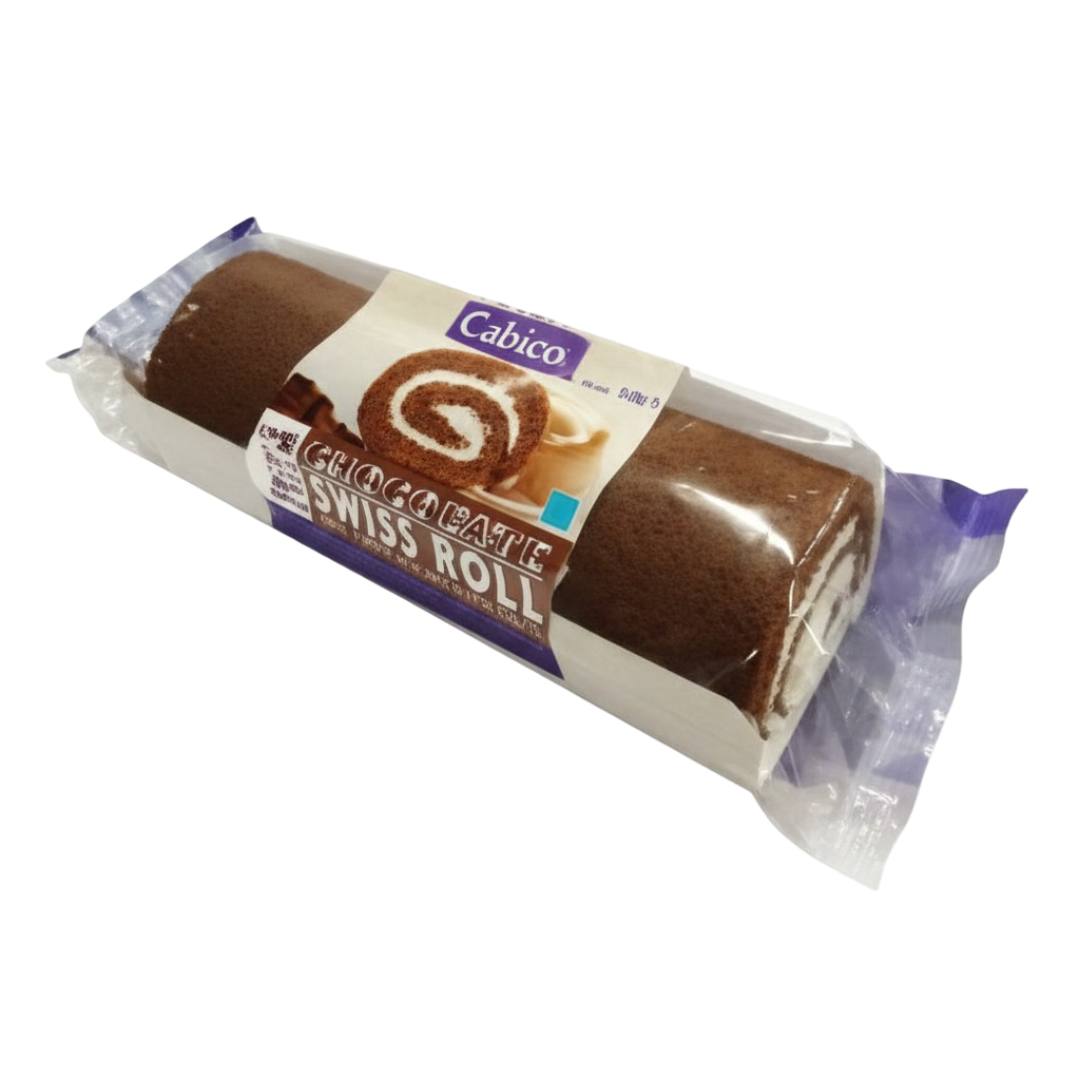 Cabico Chocolate Swiss Roll 6x300g UNIT PRICE £1.16 (RSP £1.79 POR 35%)