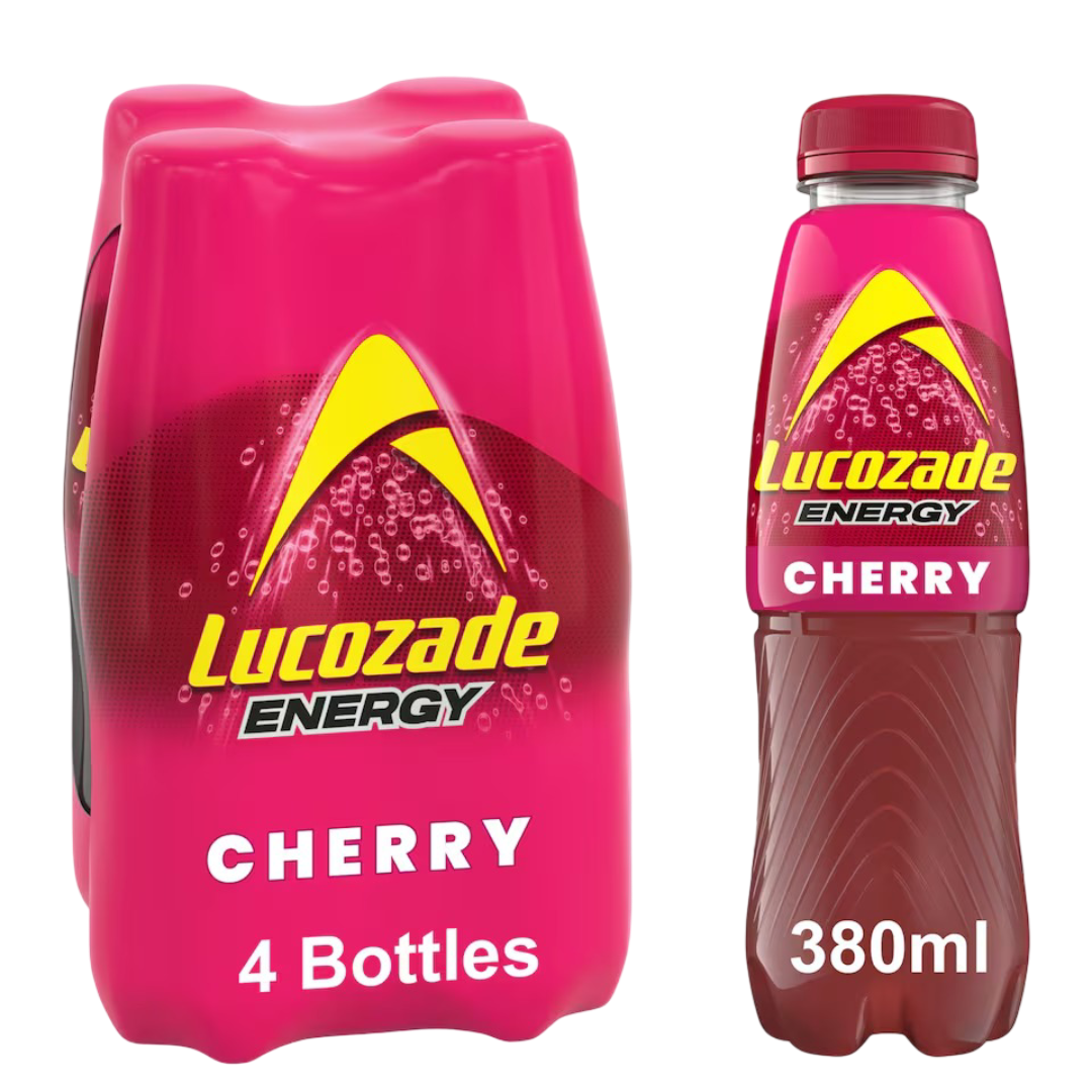 Lucozade Energy Cherry 6x4x380ml UNIT PRICE £2.41 (RSP £3.50 POR 18%)