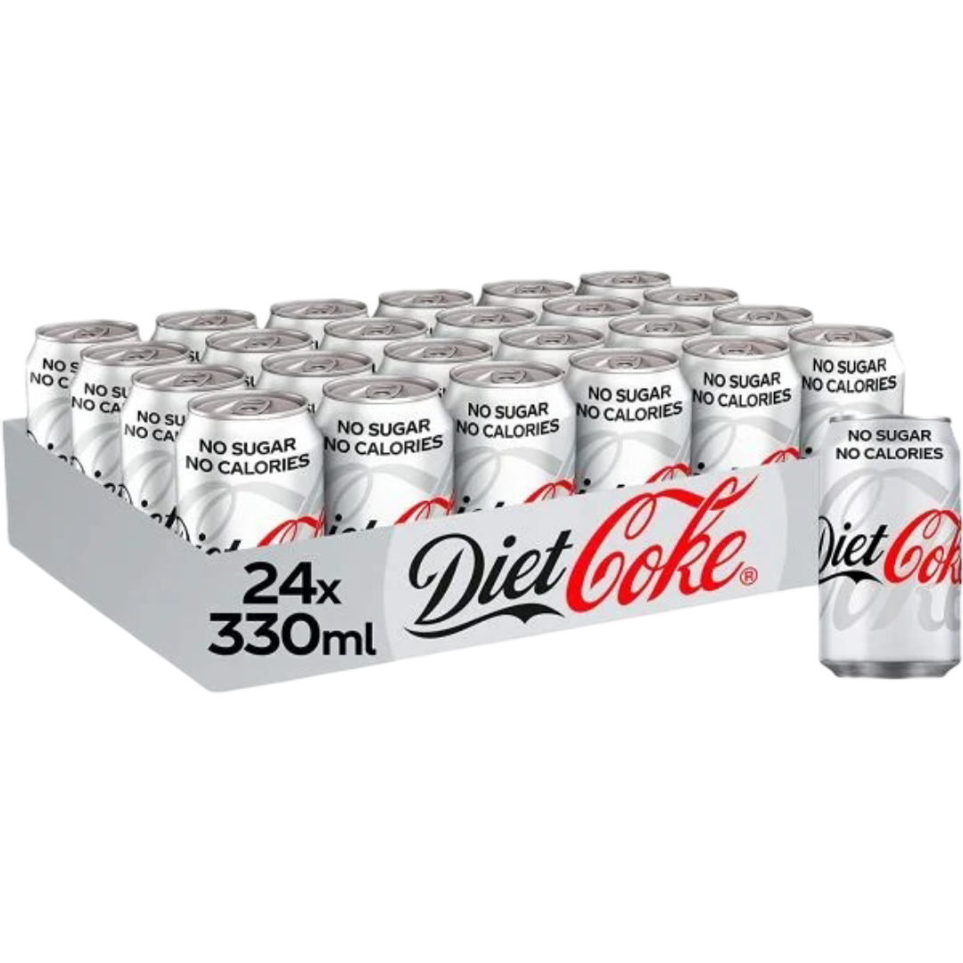Diet Coke 24x330ml UNIT PRICE 78p (RSP £1.29 POR 31%)