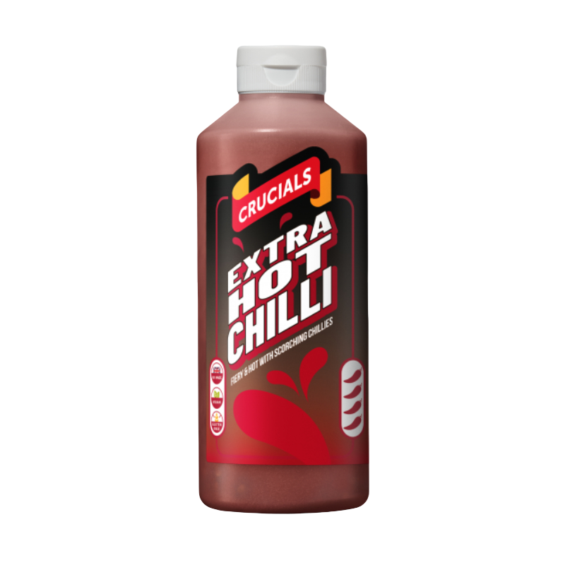 Crucials Extra Hot Chilli 12x500ml UNIT PRICE £1.18 (RSP £1.50 POR 22%)