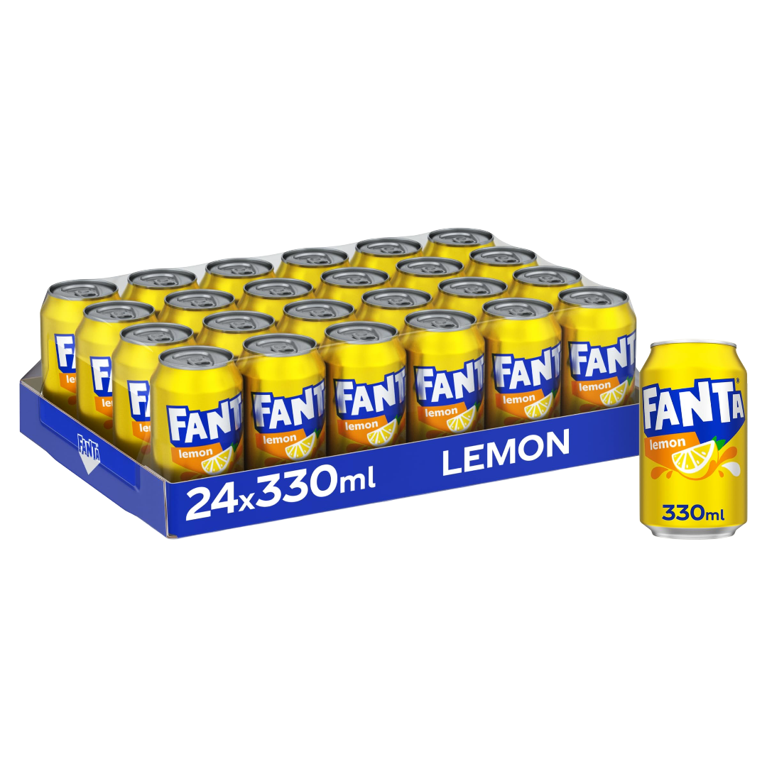 Fanta Lemon 24x330ml UNIT PRICE 78p (RSP £1.29 POR 31%)