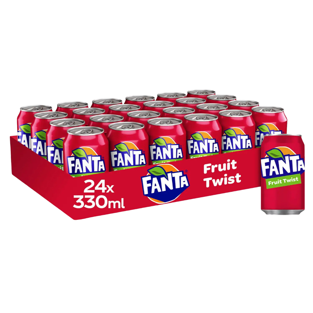 Fanta Fruit Twist 24x330ml UNIT PRICE 78p (RSP £1.29 POR 31%)