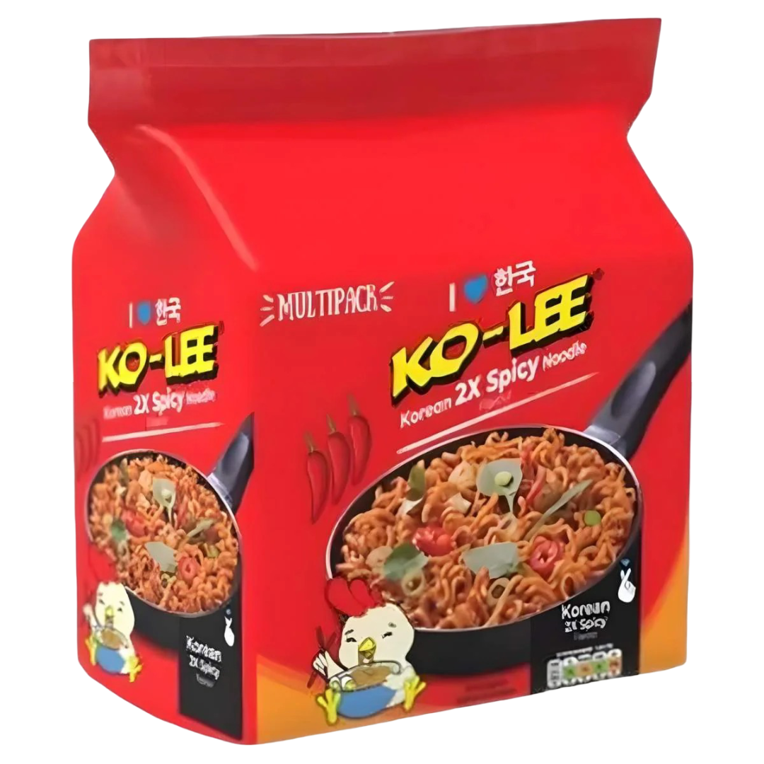 Ko-Lee Korean 2x Spicy Flavour Noodle 4x70g