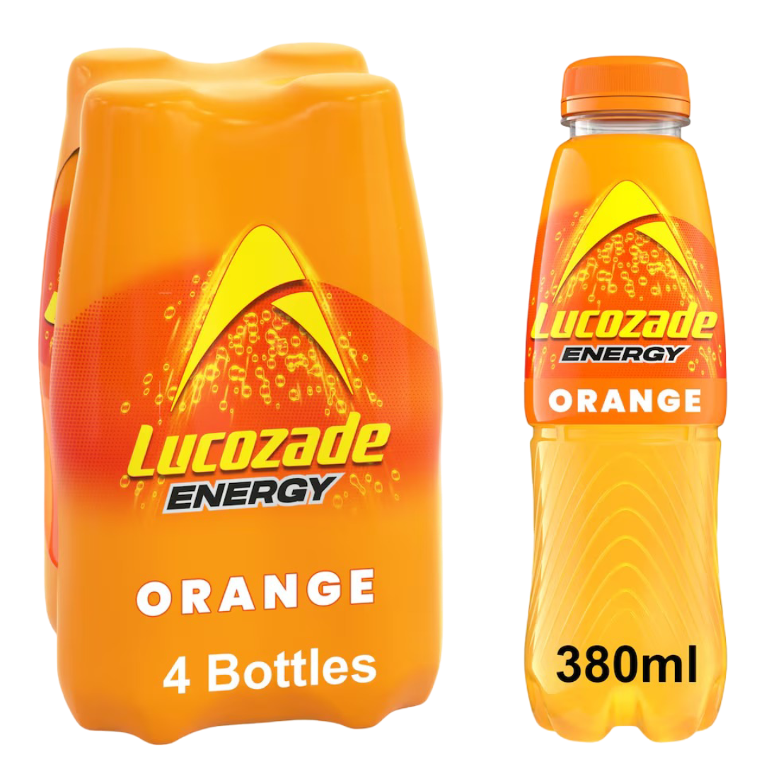 Lucozade Energy Orange 6x4x380ml UNIT PRICE £2.41 (RSP £3.50 POR 18%)