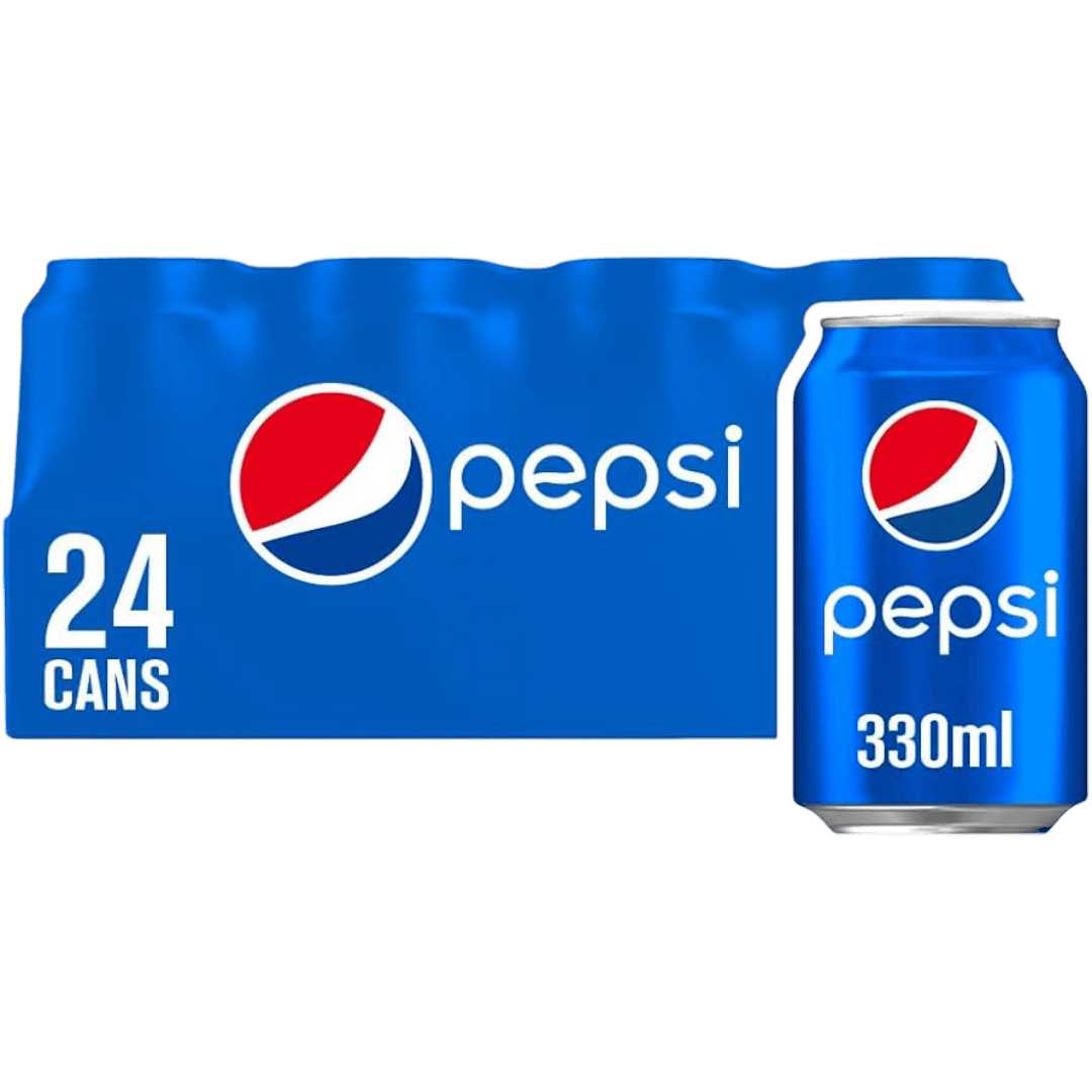 Pepsi 24x330ml UNIT PRICE 78p (RSP £1.29 POR 31%)
