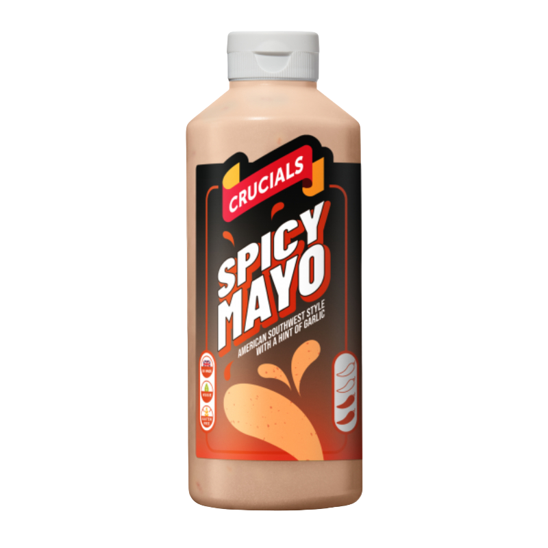 Crucials Spicy Mayo 12x500ml UNIT PRICE £1.18 (RSP £1.50 POR 22%)