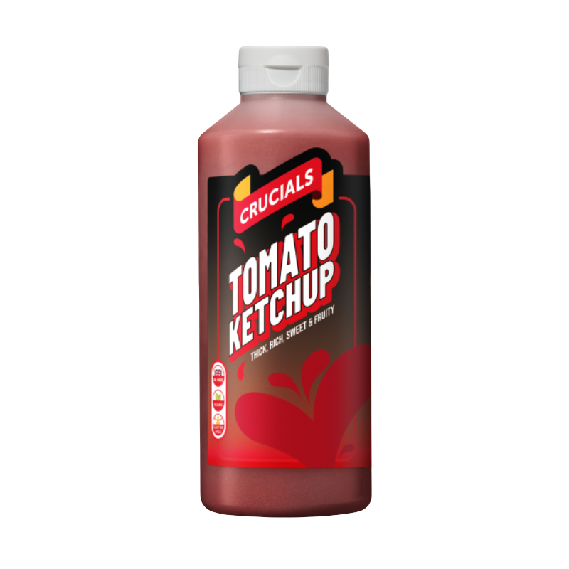 Crucials Tomato Ketchup 12x500ml UNIT PRICE £1.18 (RSP £1.50 POR 22%)