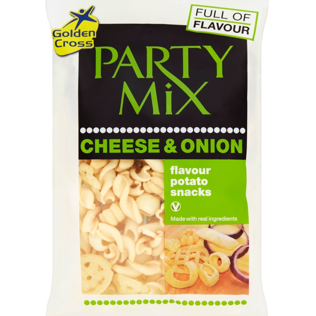 Golden Cross Party Mix Cheese & Onion Flavour Potato Snack 12x125g