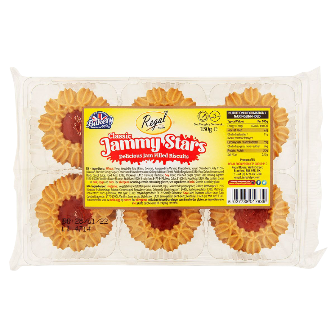 Regal Jammy Stars 12x12pk UNIT PRICE £1.83 (RSP £3 POR 39%)