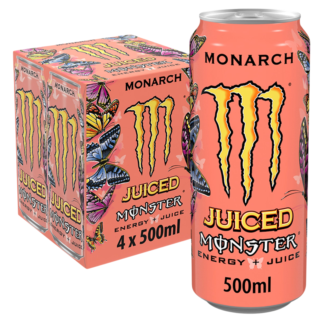 Monster Energy Drink Monarch 6x4x500ml UNIT PRICE £3.49 (RSP £5.49 POR 24%)