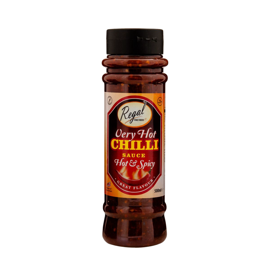 Regal Very Hot Chilli Sauce 12x500ml UNIT PRICE £1.25 (RSP £1.80 POR 31%)