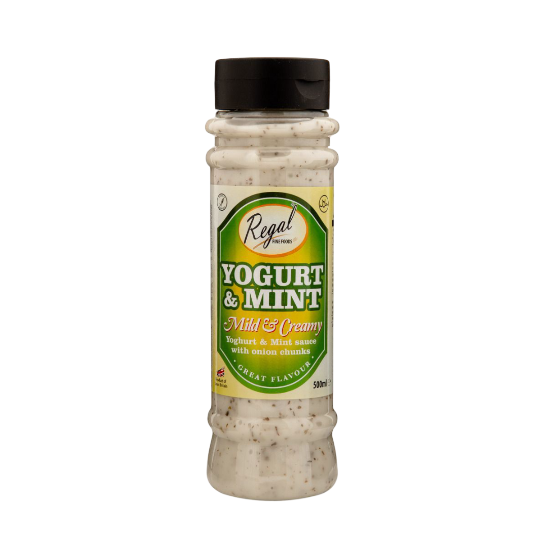 Regal Yoghurt & Mint Sauce 12x500ml UNIT PRICE £1.25 (RSP £1.80 POR 31%)